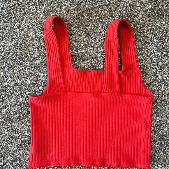 American Eagle Women's Tank Top Red Size Medium - Picture 2 of 3